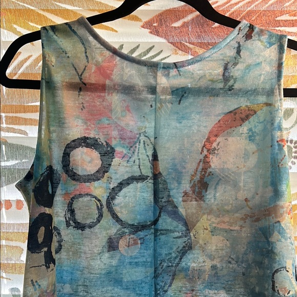 Shana Abstract Sleeveless Dress NWNT - Picture 7 of 8